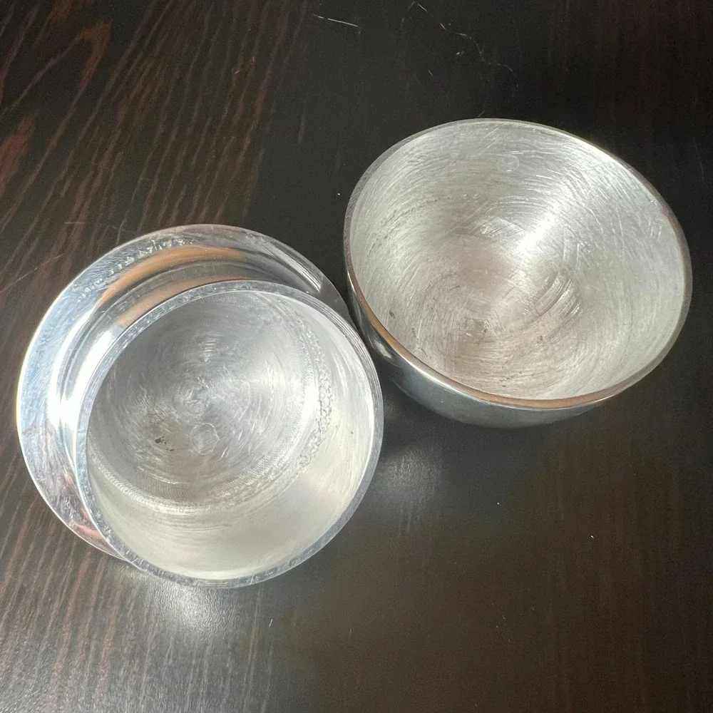 Vintage Aluminum Elephant‎ Lid Trinket Dish Lidded Bowl Mid Century Safari Decor